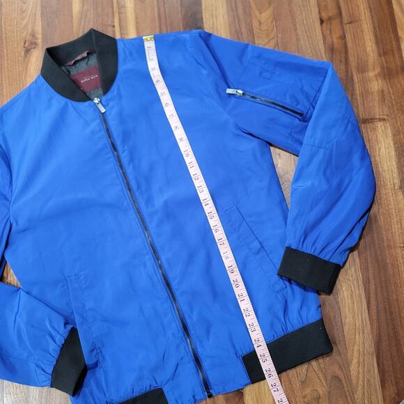 Basic Zara Man Parachute Bomber Jacket Size Medium - Picture 5 of 6